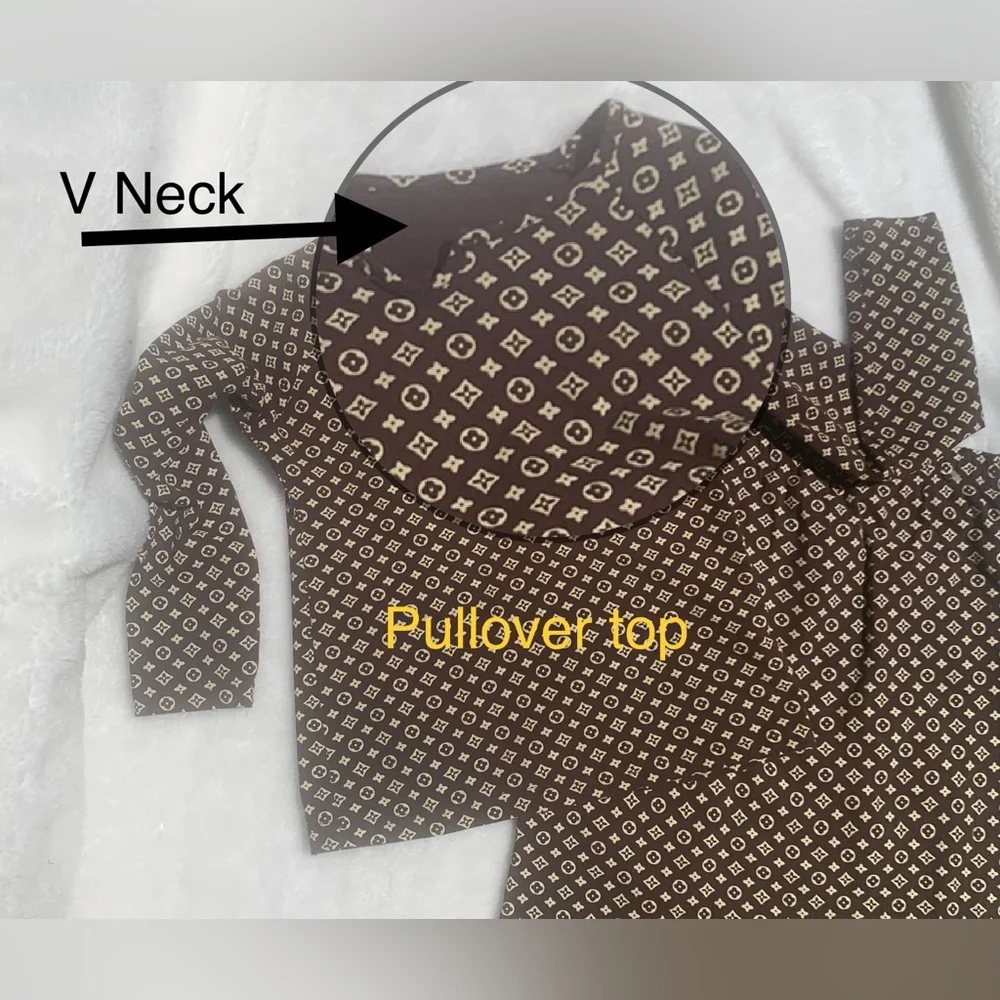 LOGO VL ⭐️ Bronze Brown 🌟 EUC - 2 piece Knit MIDI skirt &  top ⭐️ CLEAN - Picture 9 of 14